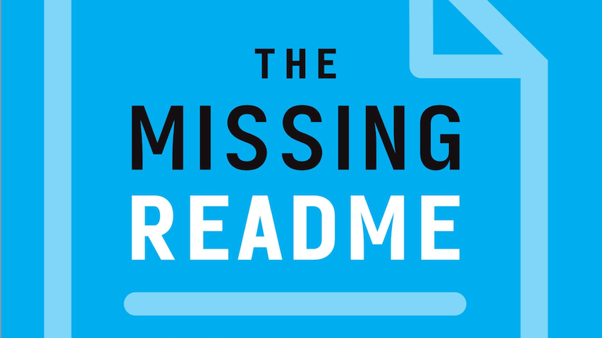 The Missing Readme book cover.