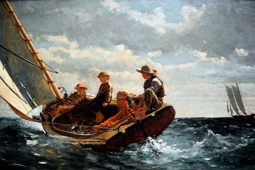Breezing Up (A Fair Wind) by Winslow Homer, 1876